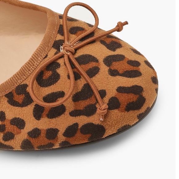 Boohoo Leopard Print Ballet Flats Sz 7 - Picture 5 of 6
